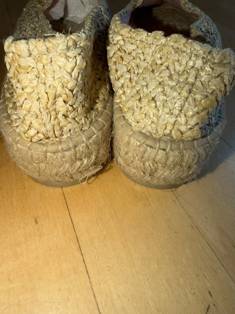 MANEBI Rafia woven double sole espadrille, 36 (7)  GD1294